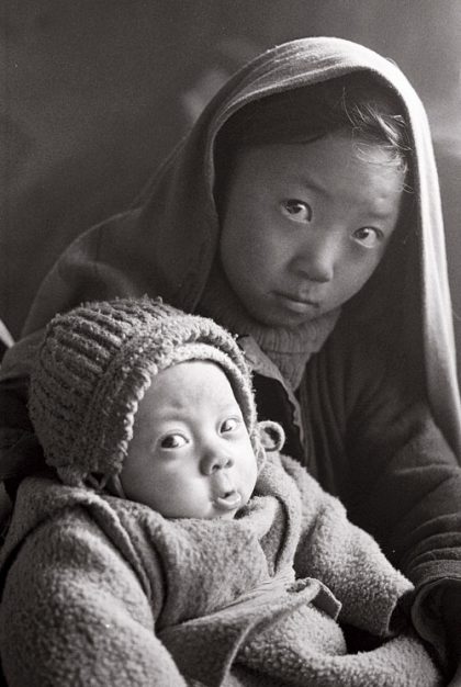 Fillette et son frère, Zanskar